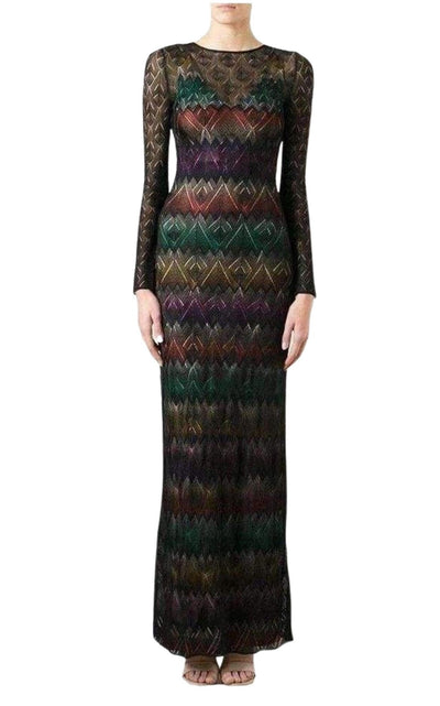 Missoni Zig Zag Crochet Sheer Dress - Runway Catalog