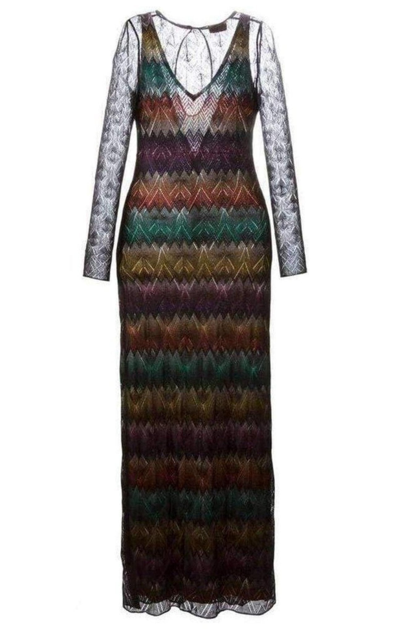 Missoni Zig Zag Crochet Sheer Dress - Runway Catalog