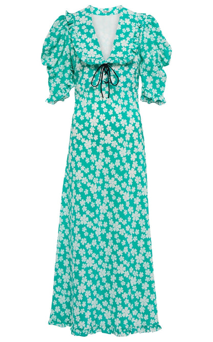 Floral Midi Dress Miu Miu