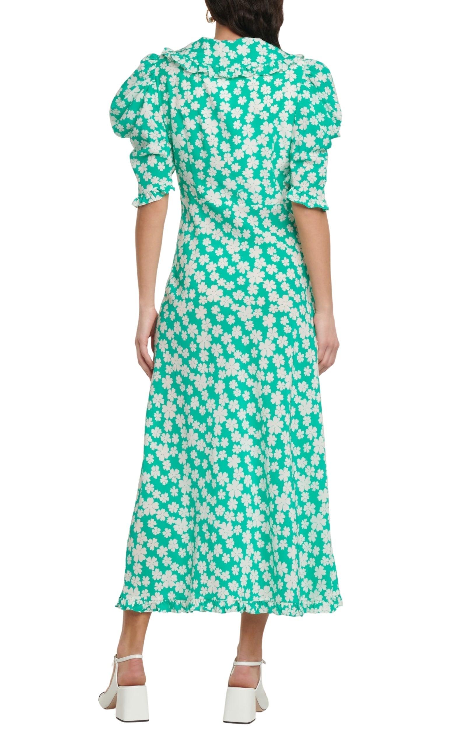 Floral Midi Dress Miu Miu