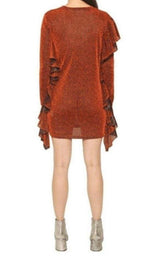 MM6 Maison Margiela Ruffle Trims Dress MM6 Maison Margiela