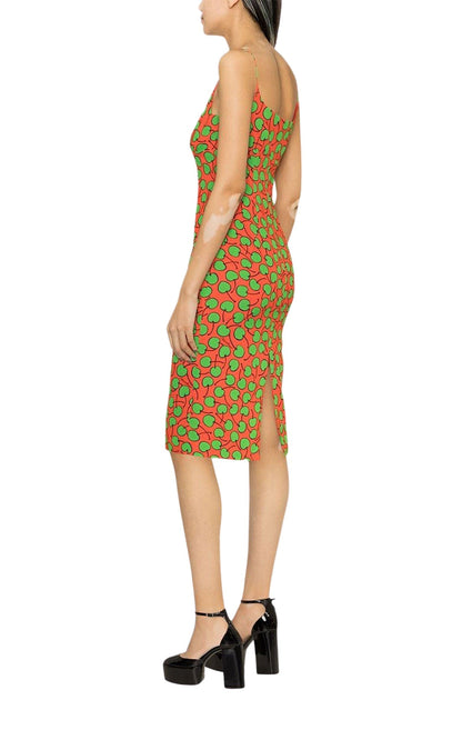 Graphic-print Midi Dress Moschino