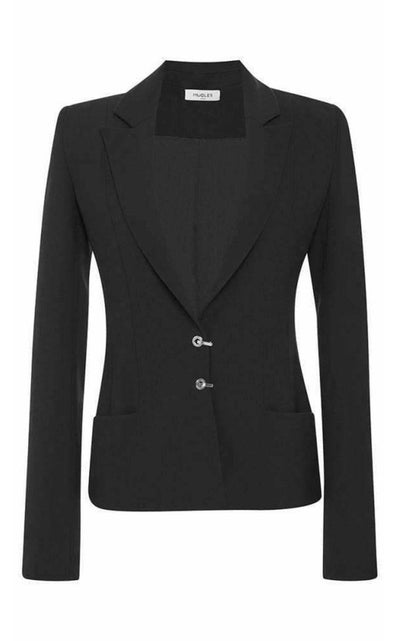 Mugler Double Wool Signature Closure Blazer - Runway Catalog