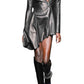 Runway Leather Dress Zip Closure Mugler