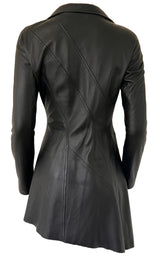 Runway Leather Dress Zip Closure Mugler