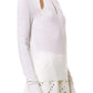 White Extra Fine Wool Cutout Detail Sweater Mugler