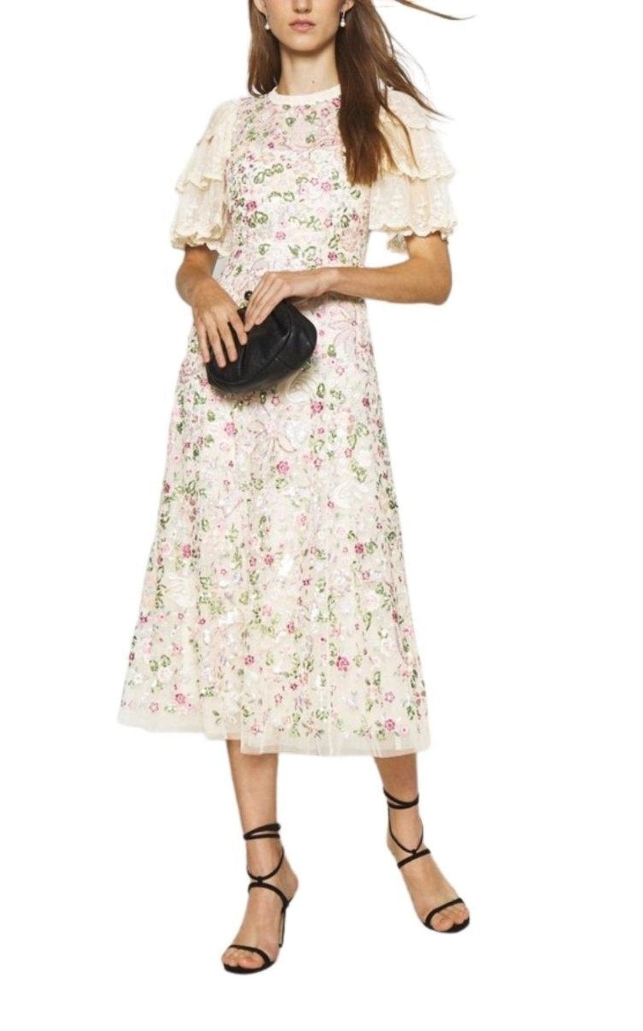 Needle & Thread Odette Ballerina Sequin Midi Dress - Runway Catalog