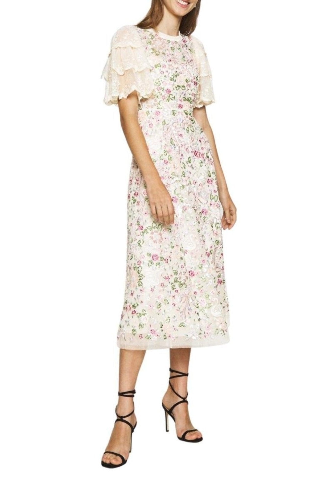 Needle & Thread Odette Ballerina Sequin Midi Dress - Runway Catalog