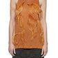 Amber Feather-embellished stretch-jersey top Nina Ricci