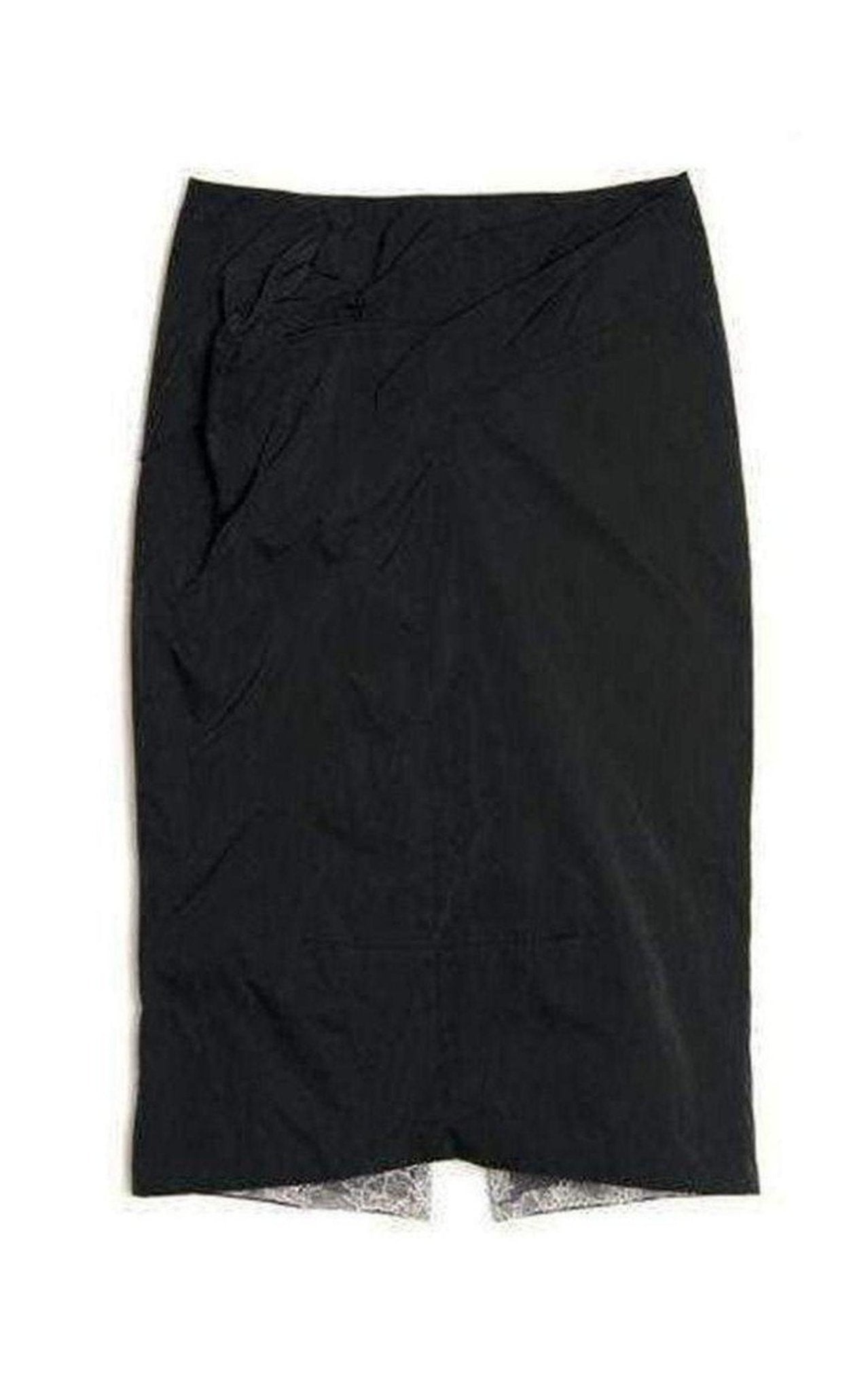 Nina Ricci Black Lace Lined Pencil Skirt - Runway Catalog