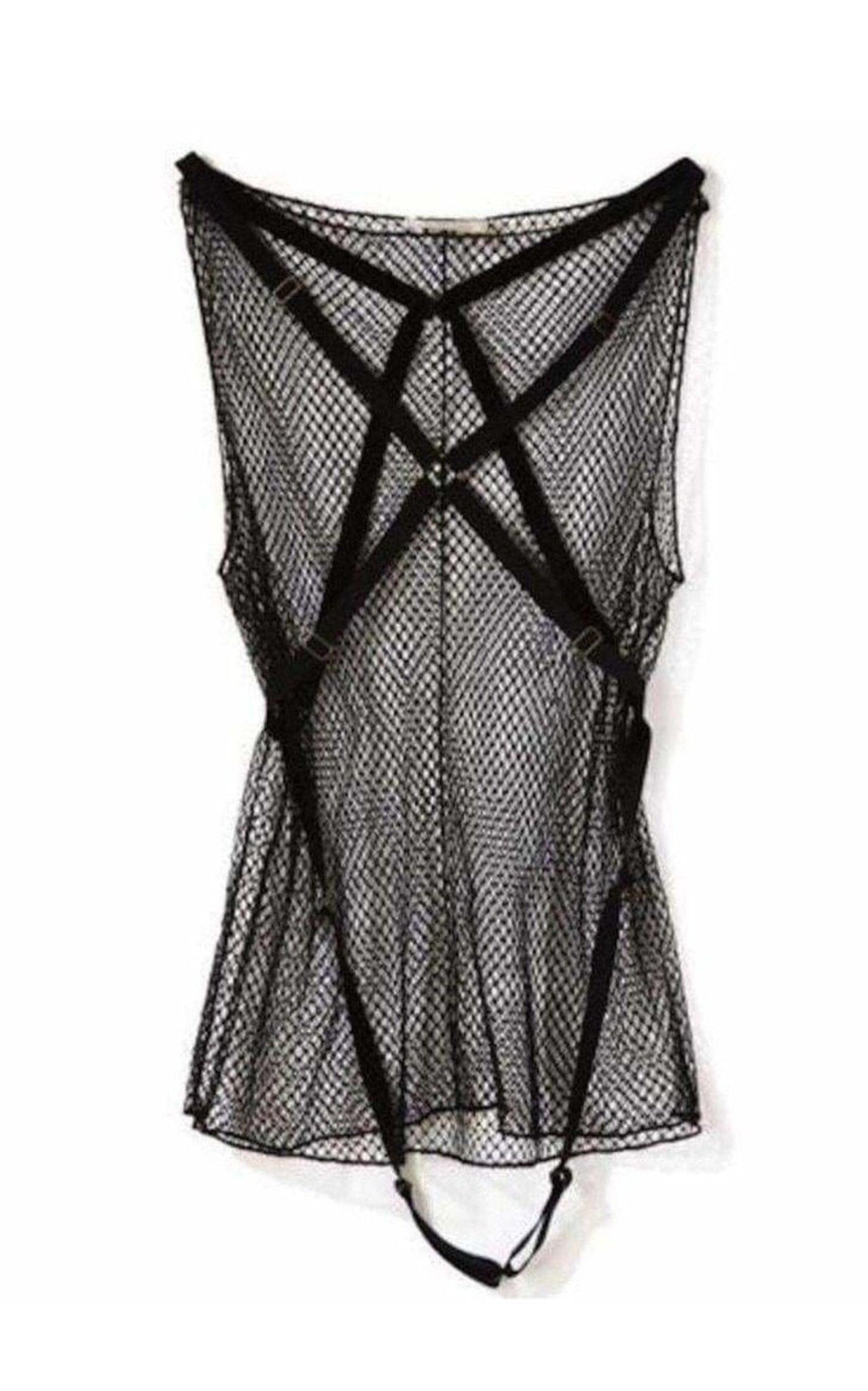 Nina Ricci Fishnet Harness Tank Top - Runway Catalog