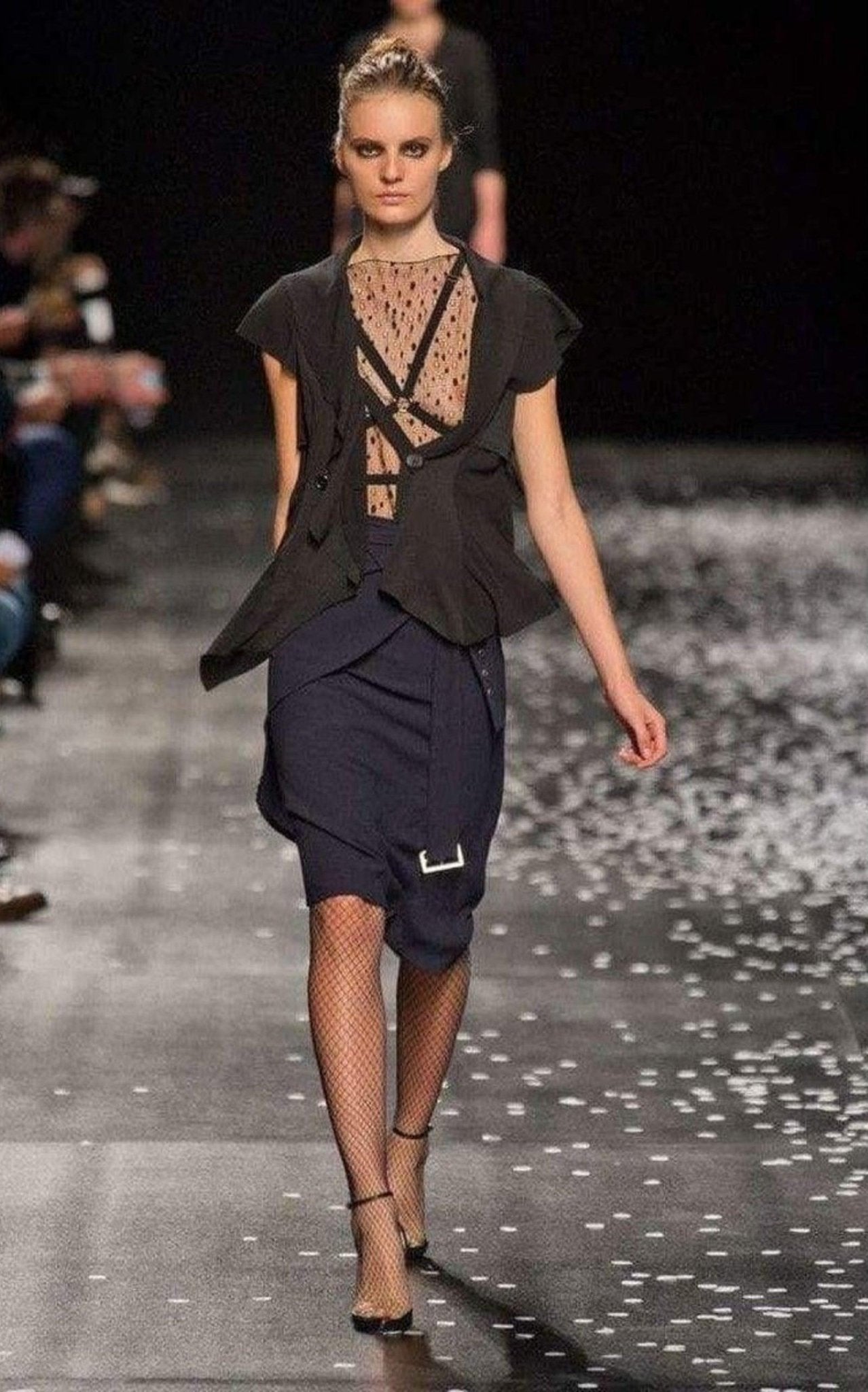 Nina Ricci Fishnet Harness Tank Top - Runway Catalog