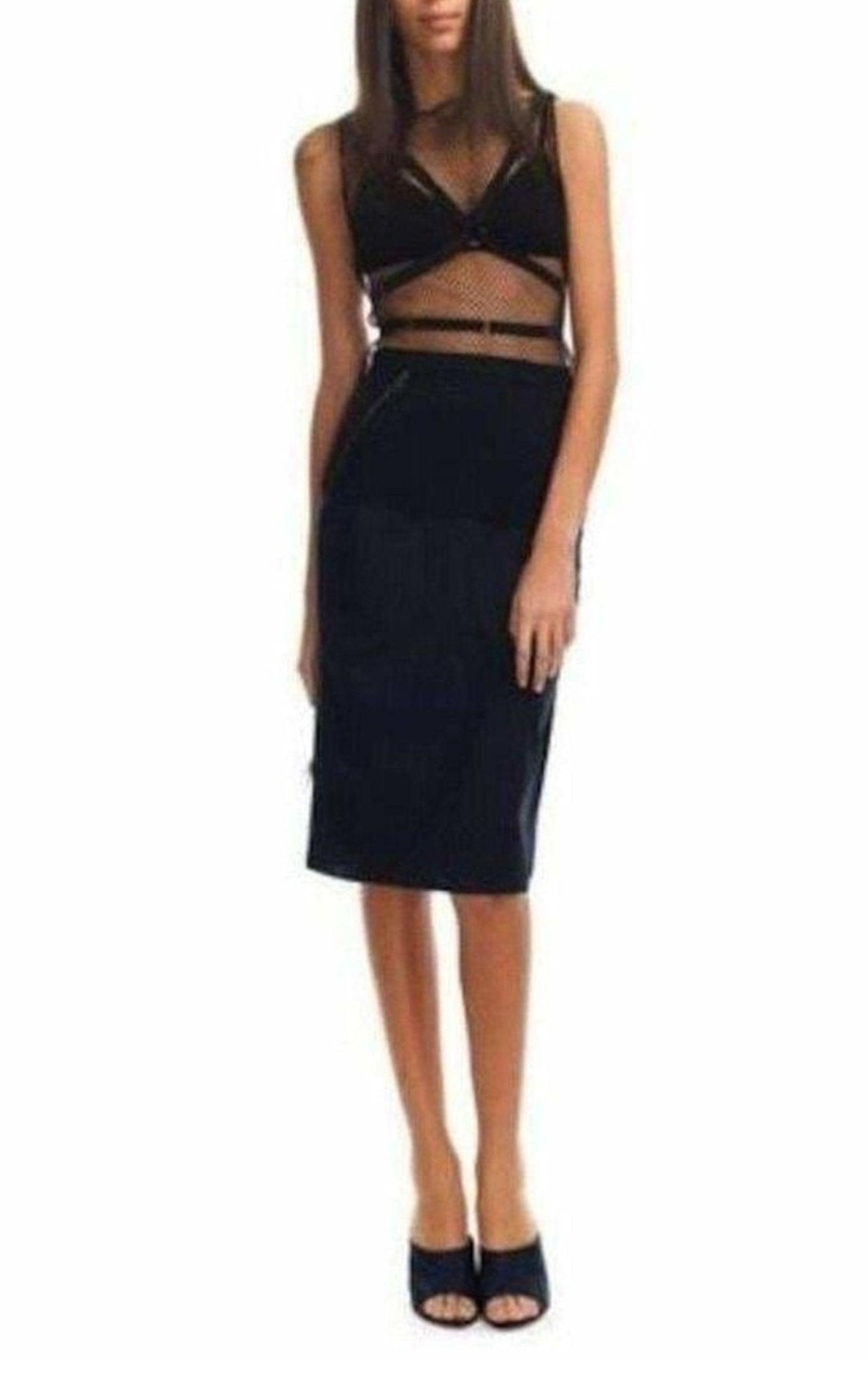 Nina Ricci Fishnet Harness Tank Top - Runway Catalog