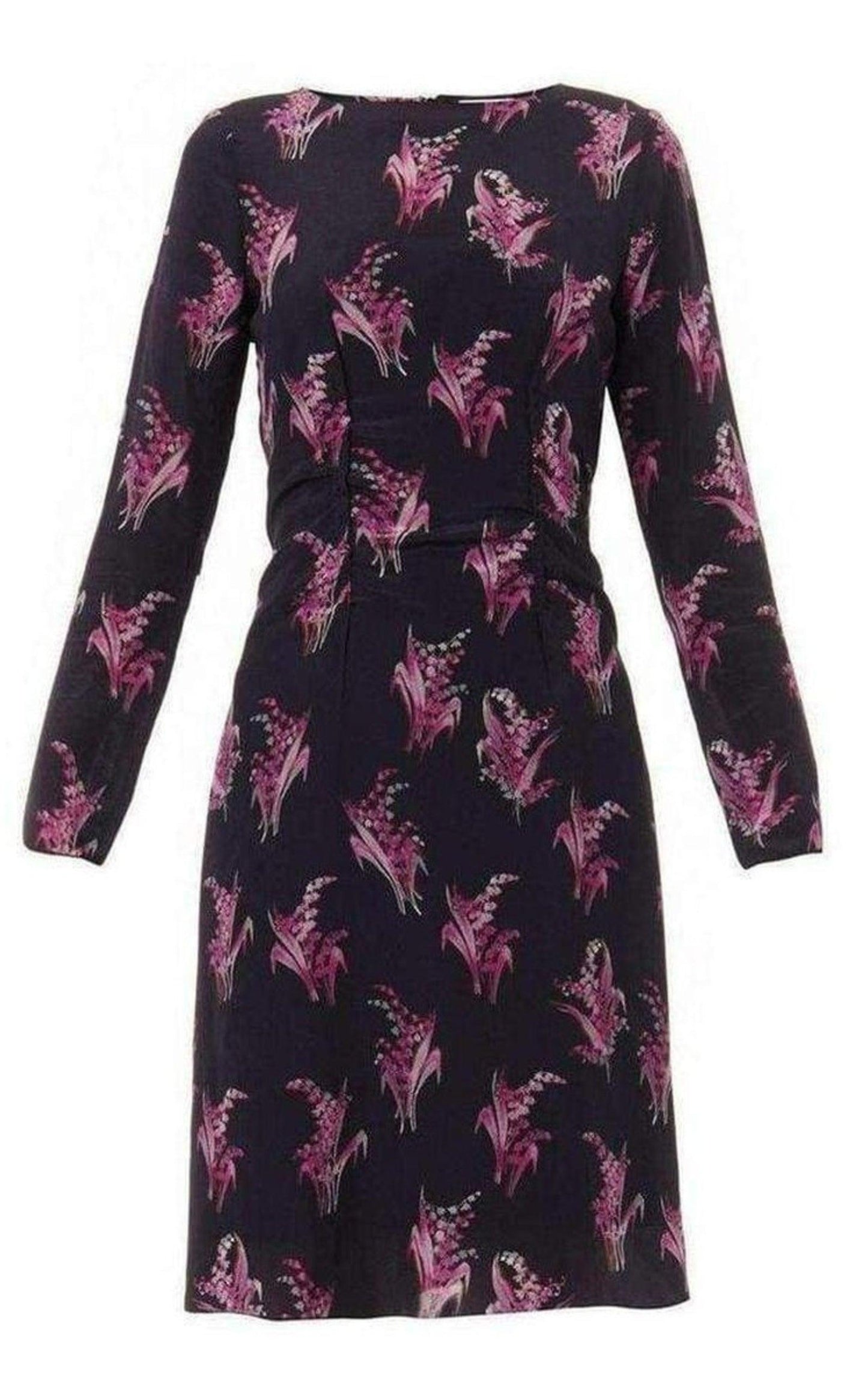 Floral Print Silk Dress Nina Ricci