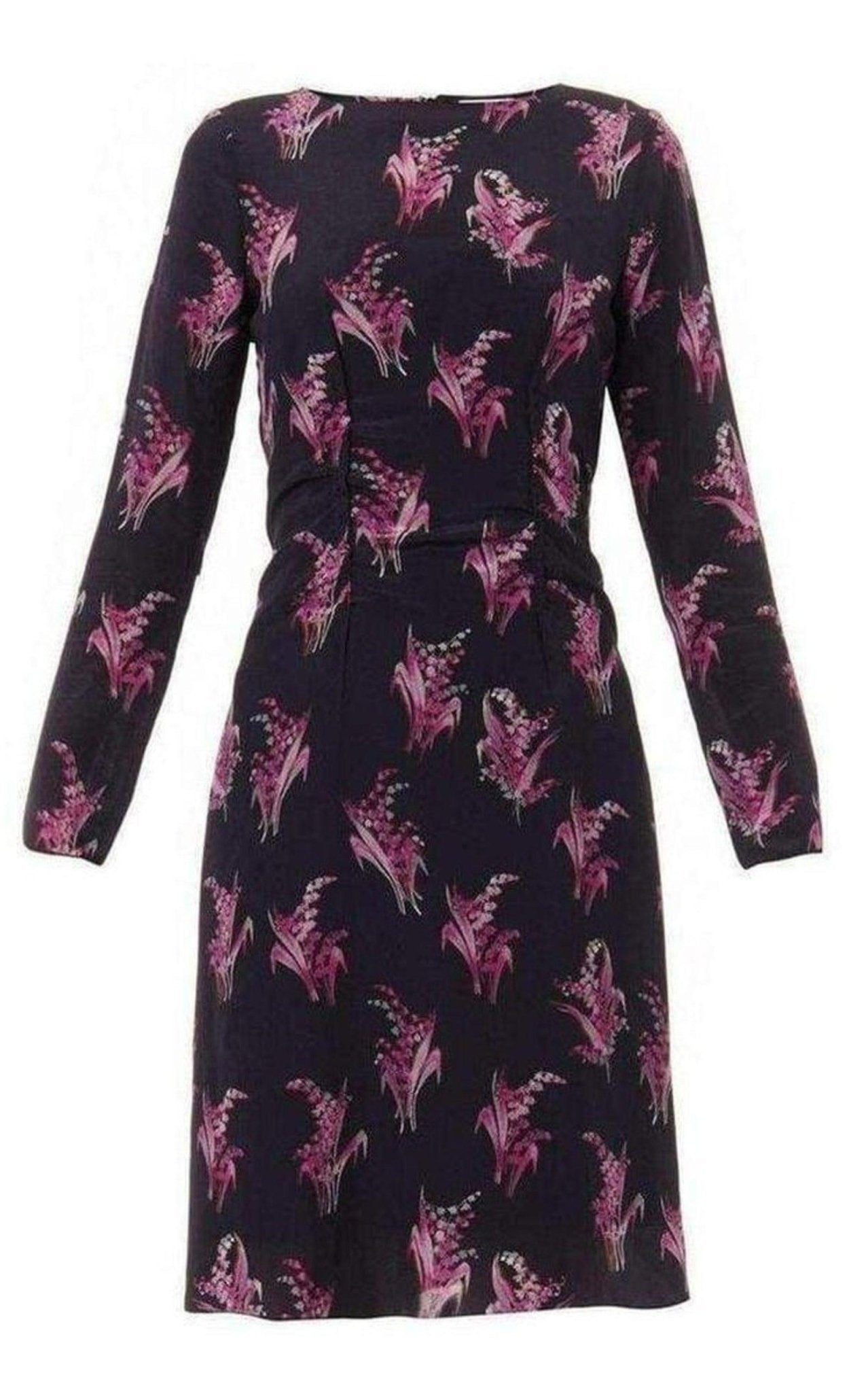 Nina Ricci Floral Print Silk Dress - Runway Catalog