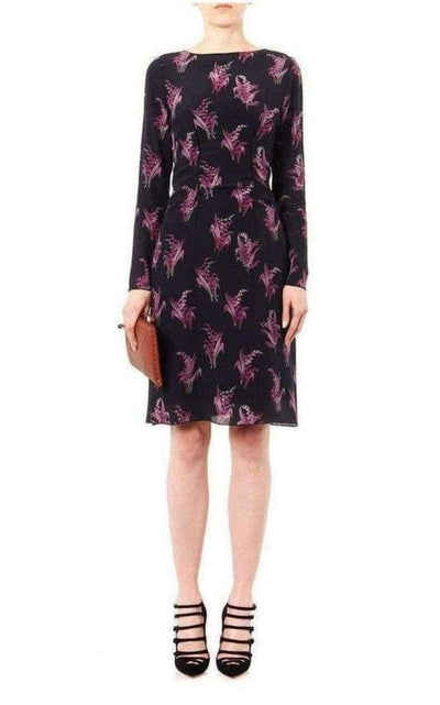 Nina Ricci Floral Print Silk Dress - Runway Catalog