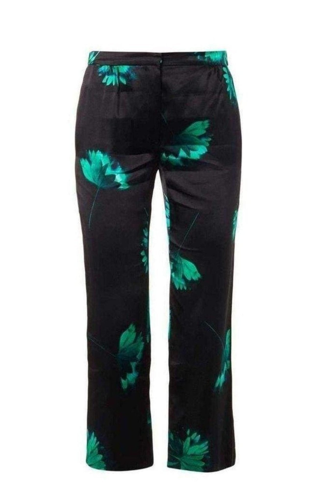 Nina Ricci Floral Printed Silk Trousers - Runway Catalog
