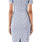 Lace Elbow Sleeve Fitted Dress Nina Ricci