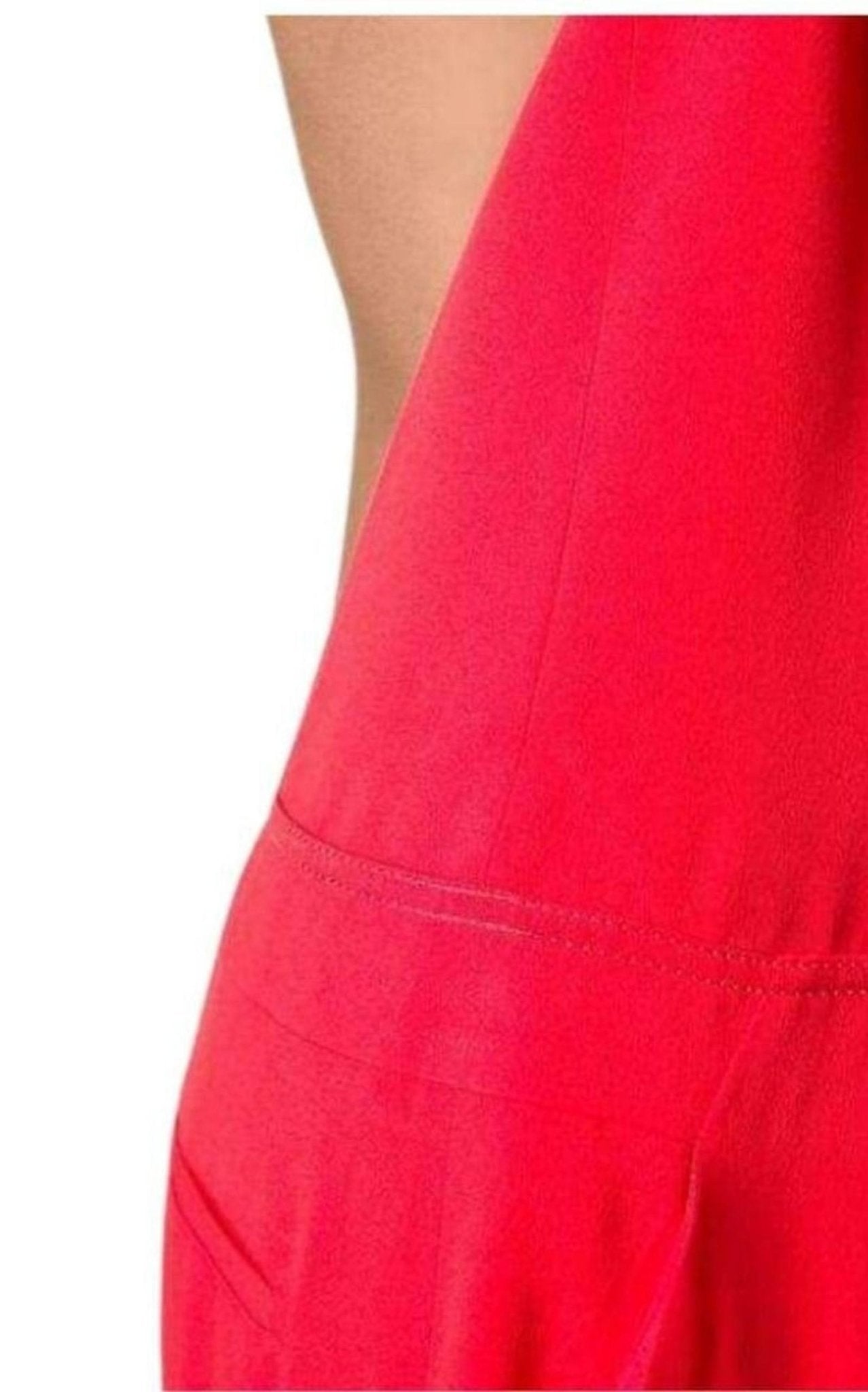 Nina Ricci Red Open Back Sleeveless Silk Jumpsuit - Runway Catalog