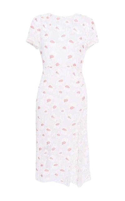 Nina Ricci Rose Pivoine And Natural Floral Silk Blend Dress - Runway Catalog