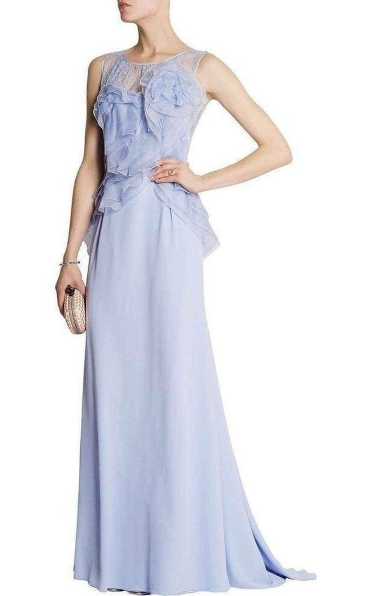 Nina Ricci Ruffle Silk Crêpe Gown - Runway Catalog