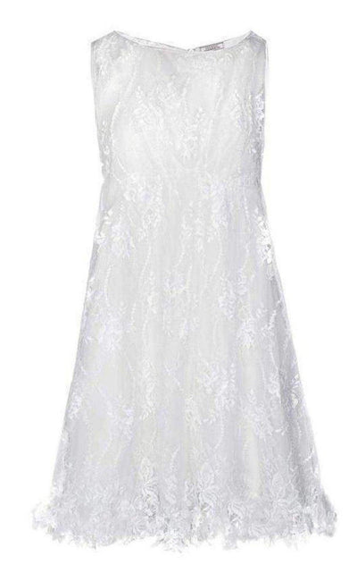 Nina Ricci White A - line Silhouette Babydoll Lace Dress Runway - Runway Catalog