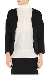 Wool Open Front Blazer Jacket Nina Ricci