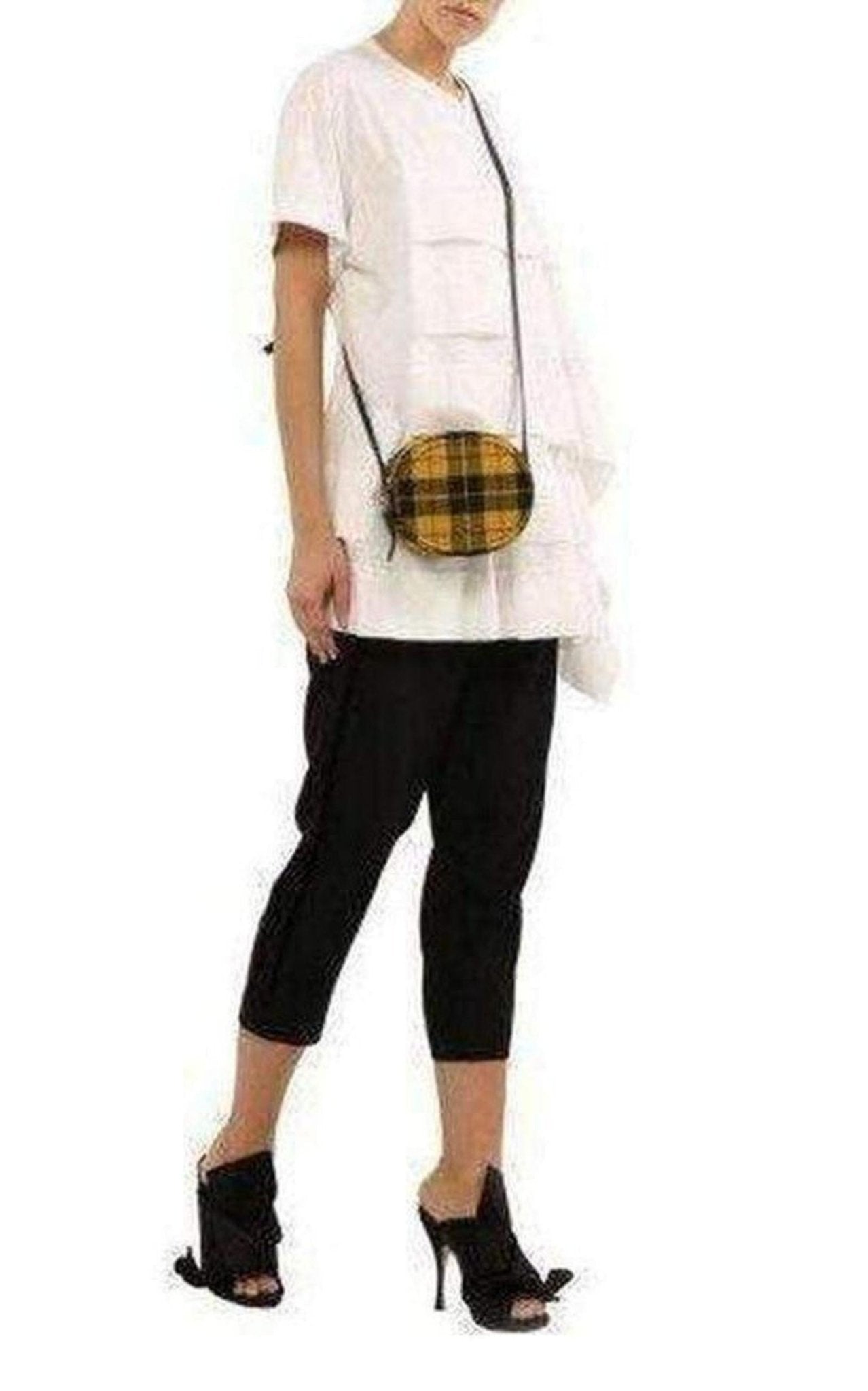 Nº21 Round Checked Tartan Crossbody Bag - Runway Catalog