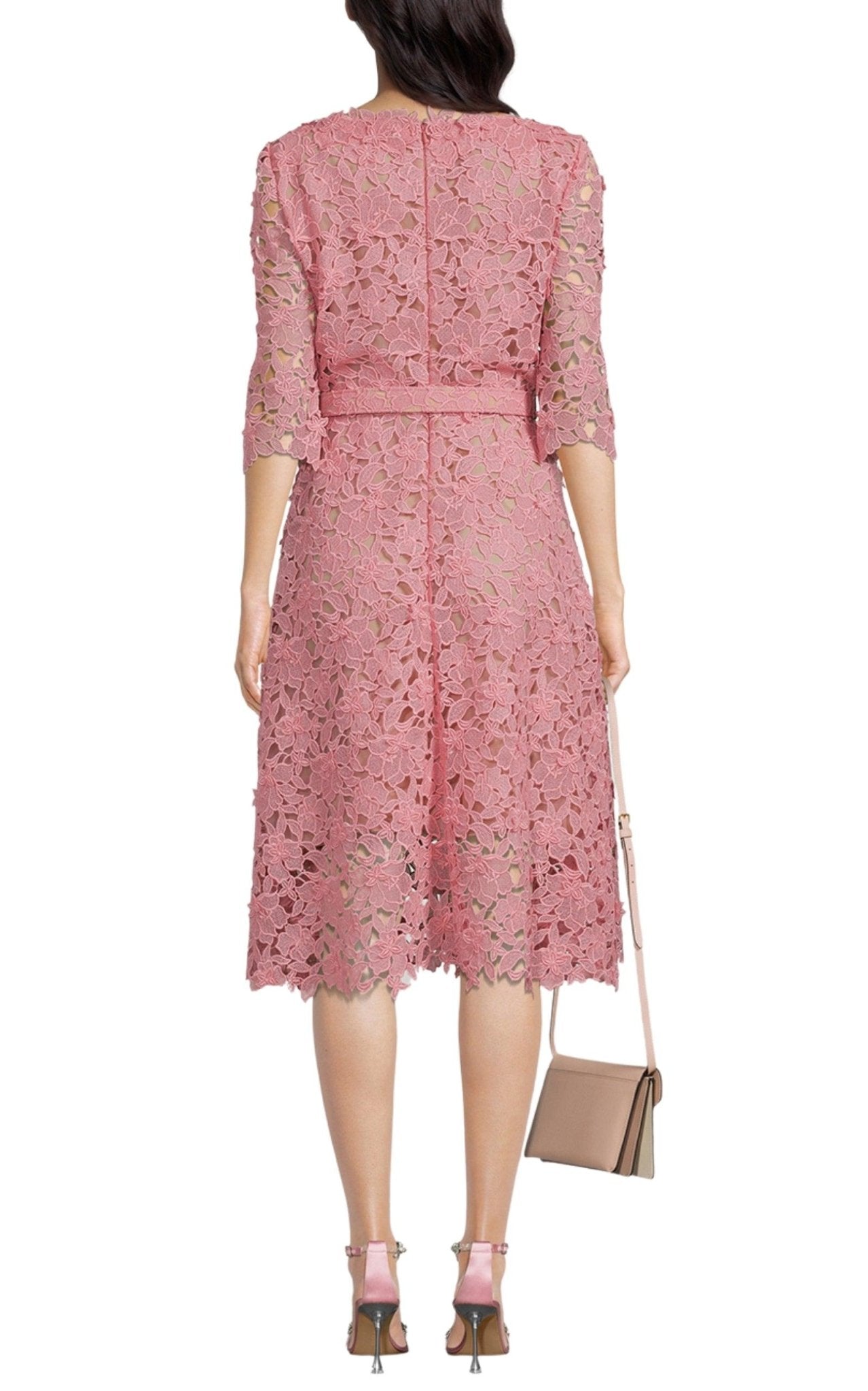 Oscar de la Renta Floral Guipure Lace Dress - Runway Catalog