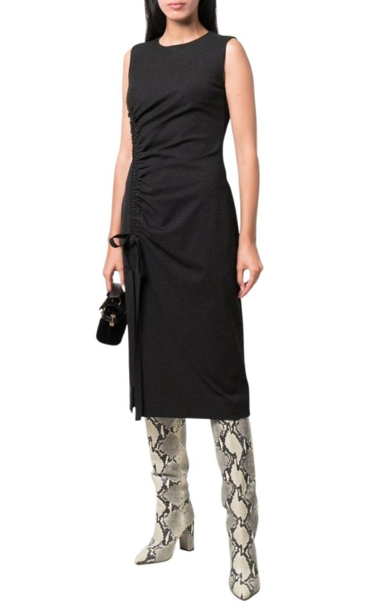 Oscar de la Renta Gathered - detail Shift Dress - Runway Catalog