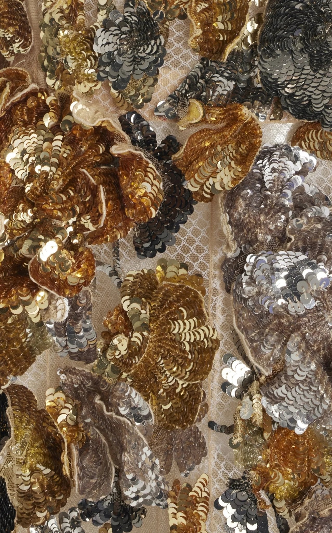 Oscar de la Renta Strapless Floral Sequin Embroidered Cocktail Mini Dress - Runway Catalog