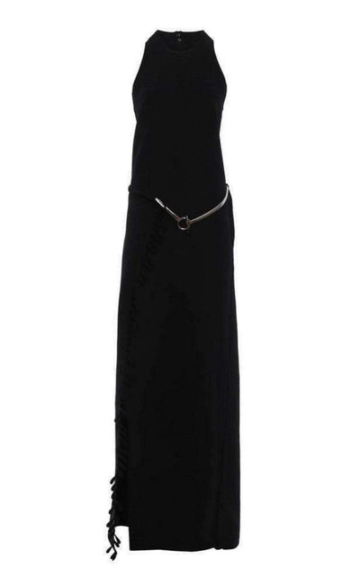 Paco Rabanne Black Sleeveless Fringed Dress - Runway Catalog