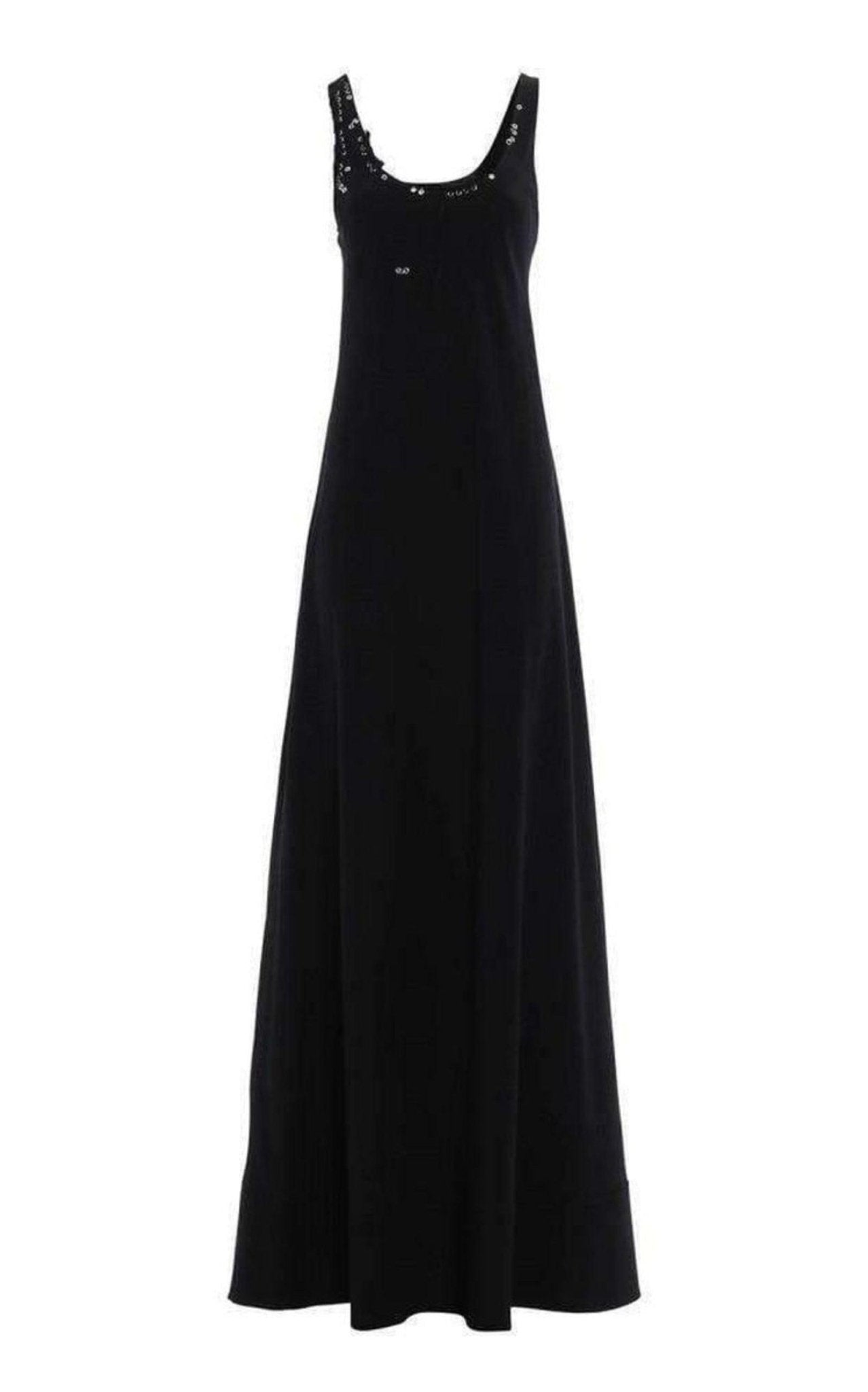 Paco Rabanne Crepe Satin Long Dress - Runway Catalog