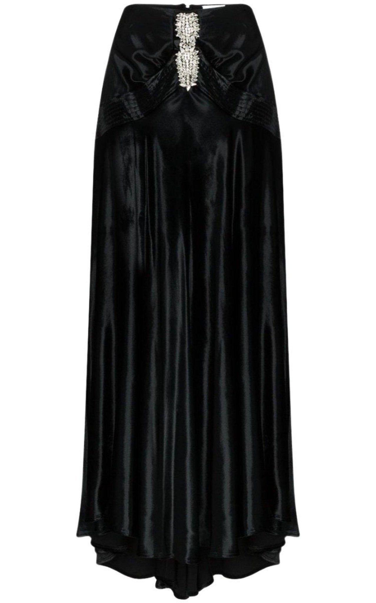 Paco Rabanne Crystal Detail Flared Maxi Skirt - Runway Catalog