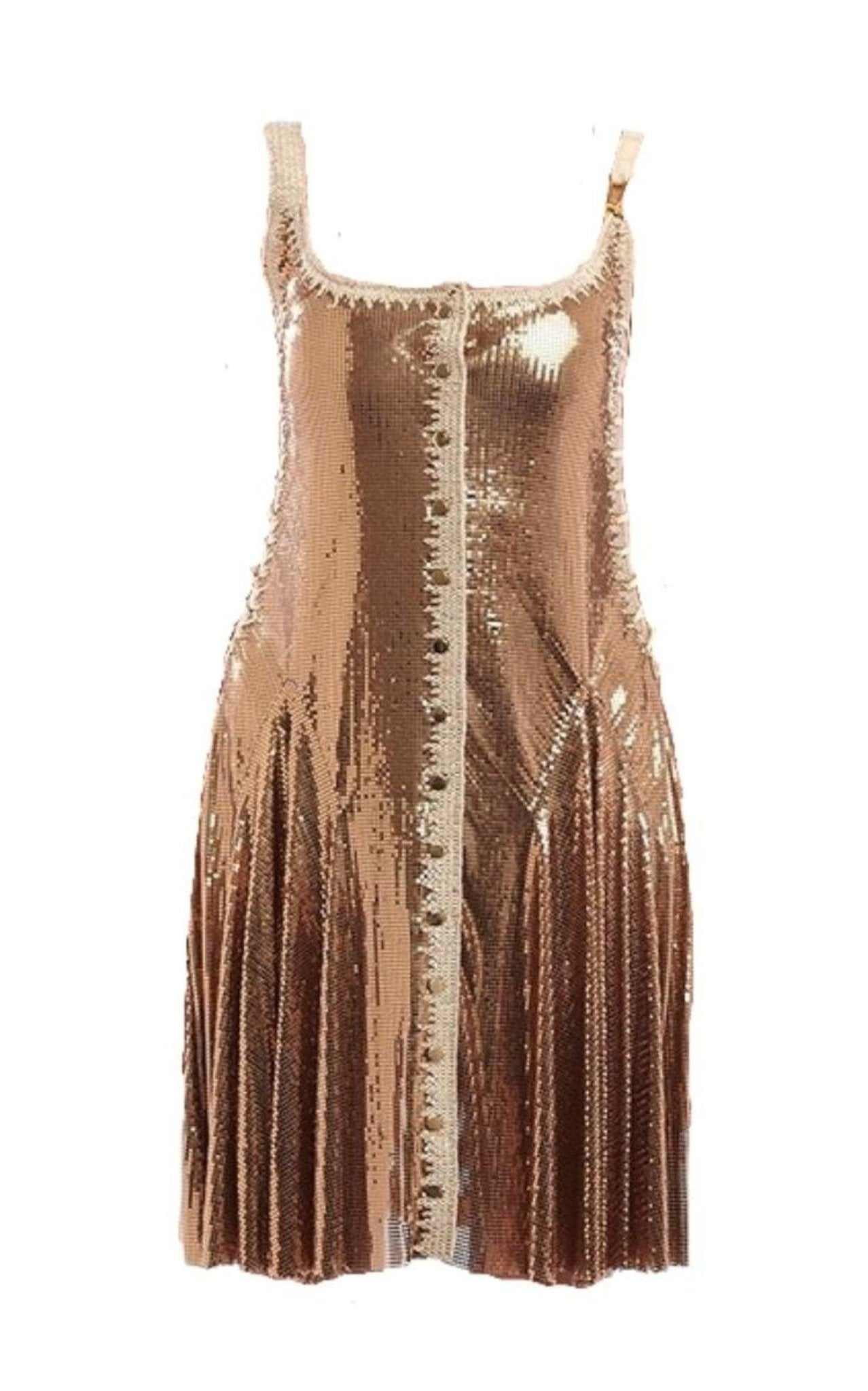 Paco Rabanne Gold Chainmail Dress - Runway Catalog