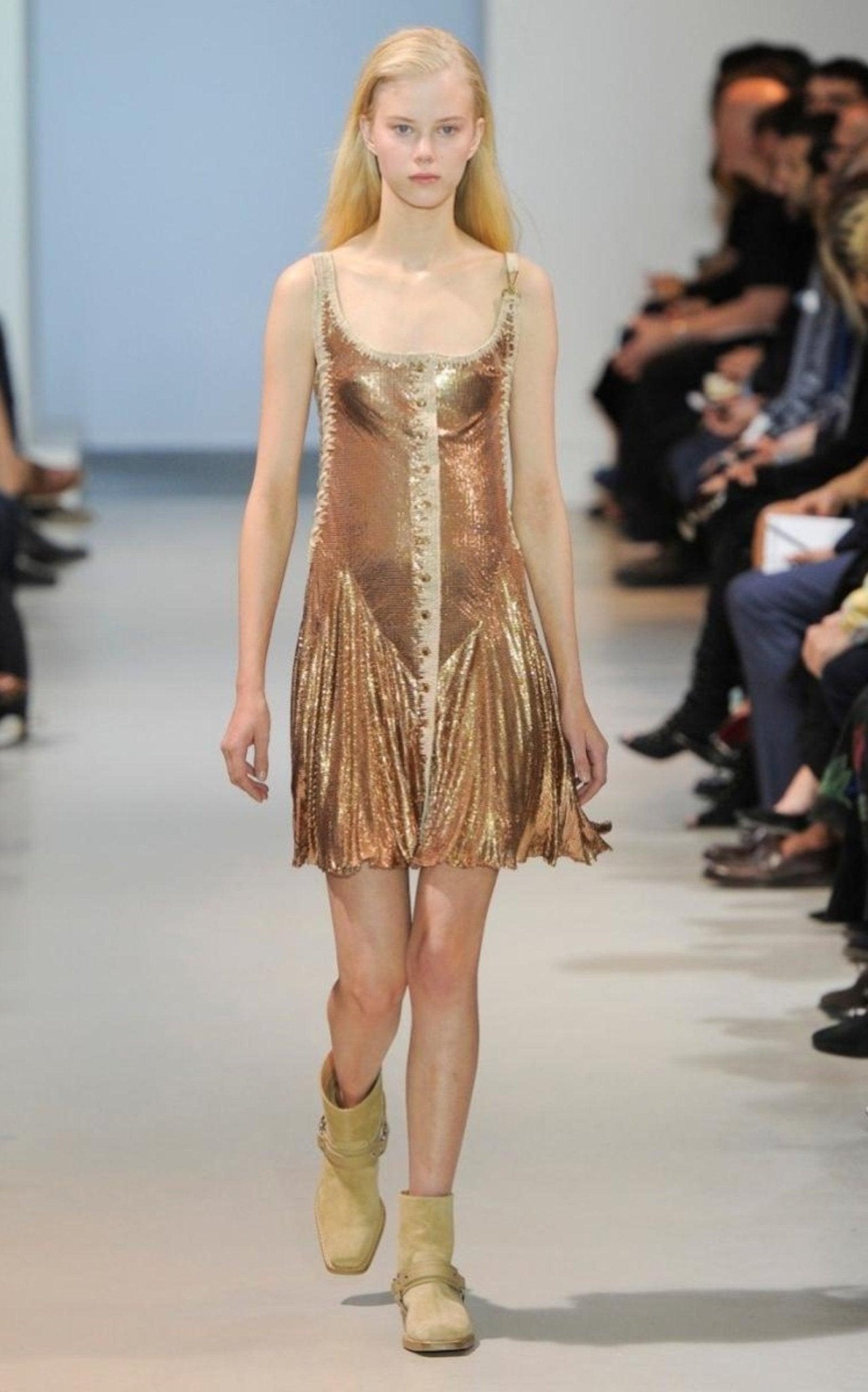 Paco Rabanne Gold Chainmail Dress - Runway Catalog