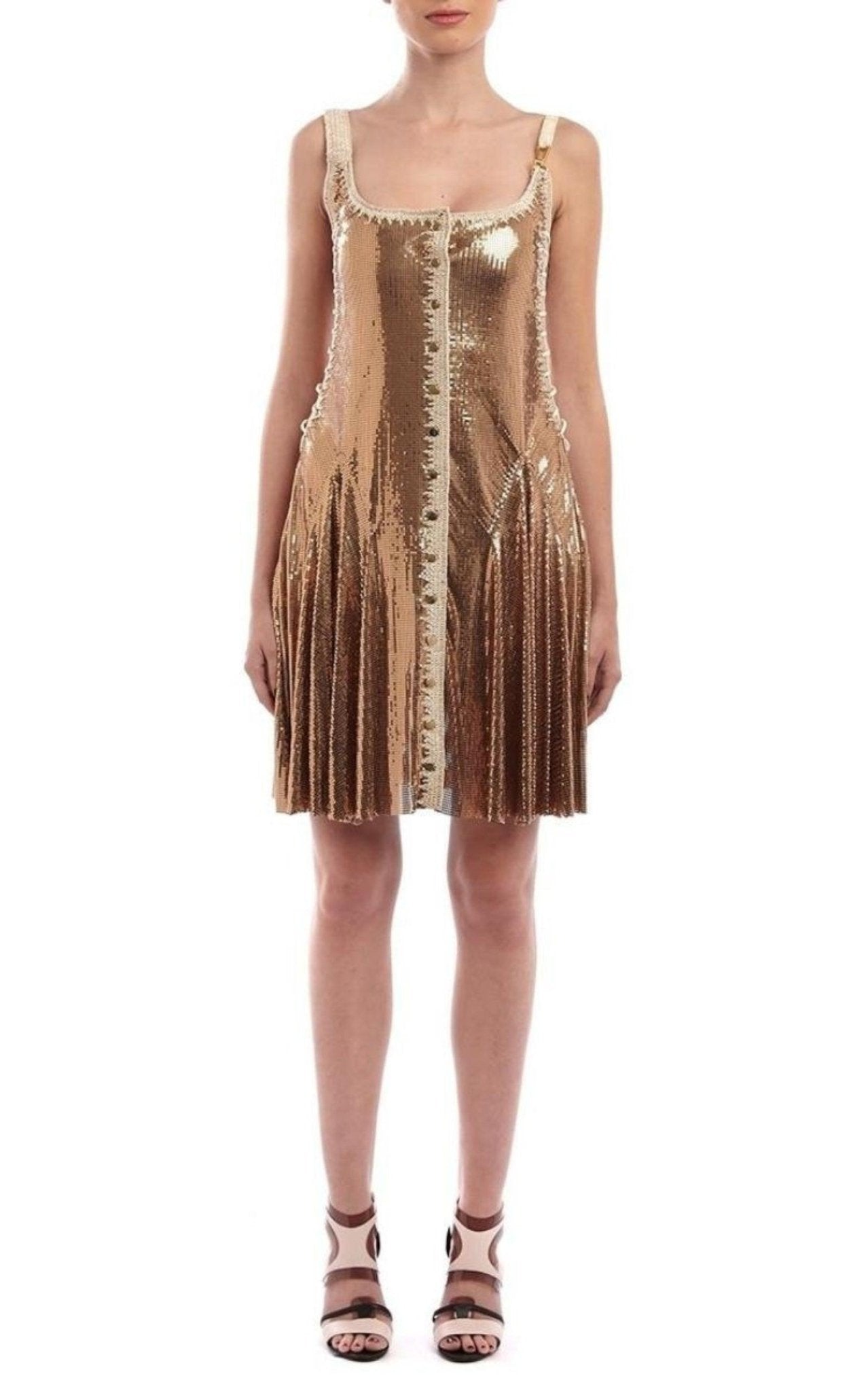 Paco Rabanne Gold Chainmail Dress - Runway Catalog