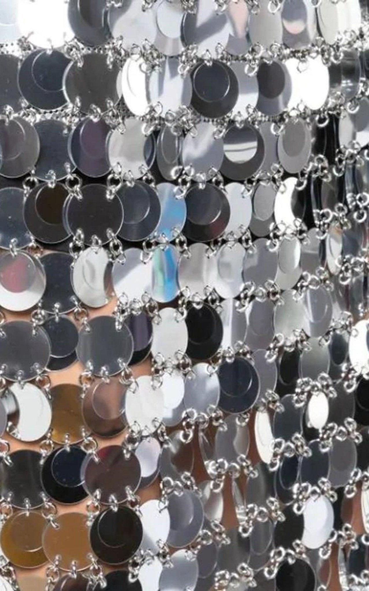 Paco Rabanne Mirror - Effect Mini Skirt - Runway Catalog