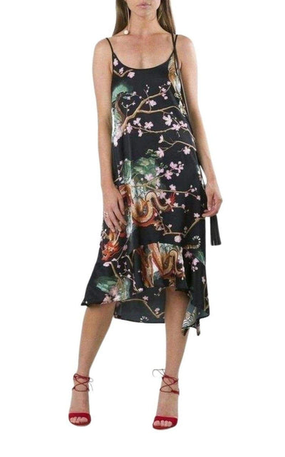 Printed Asymmetric Dress Paco Rabanne