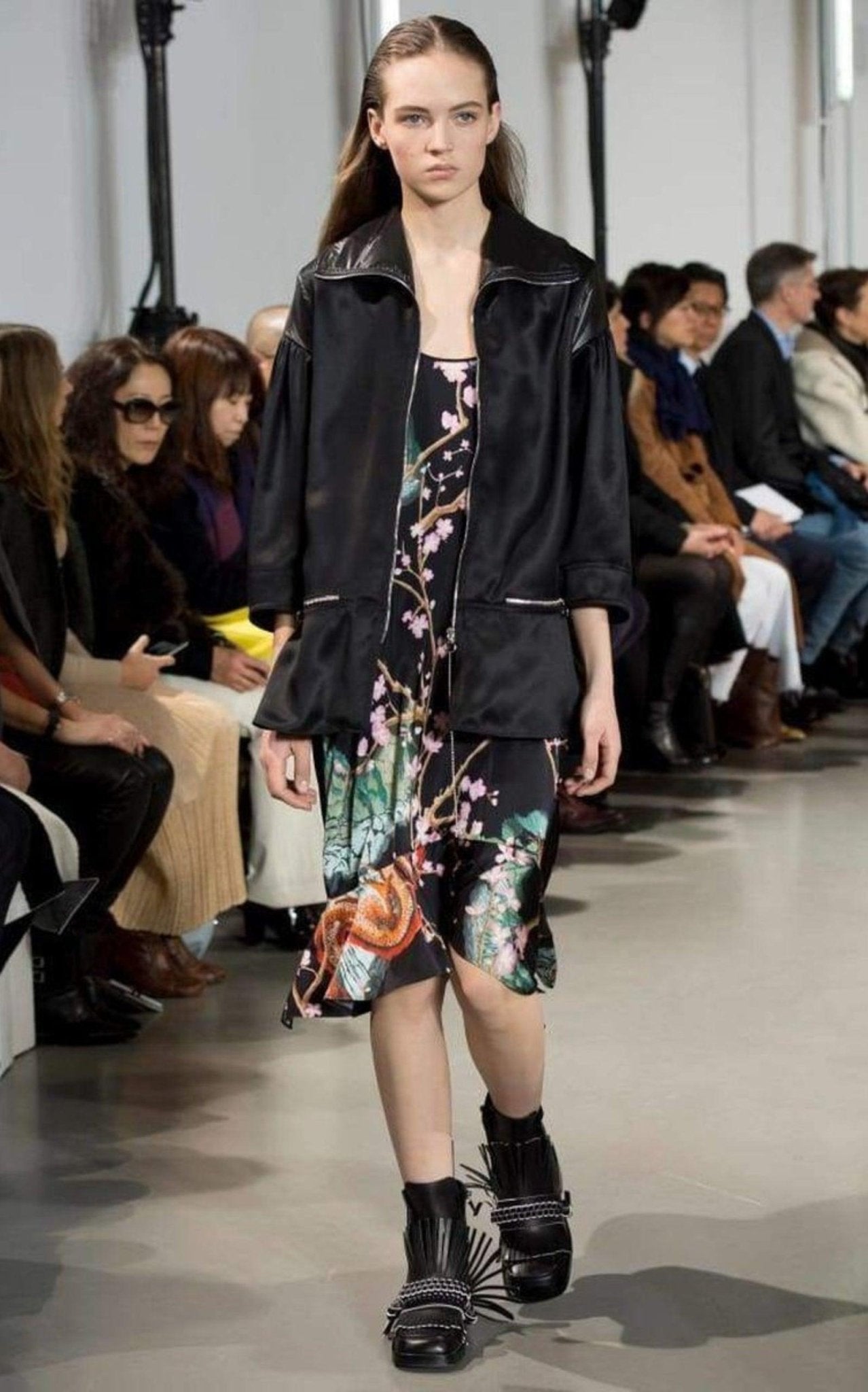 Paco Rabanne Printed Asymmetric Dress - Runway Catalog