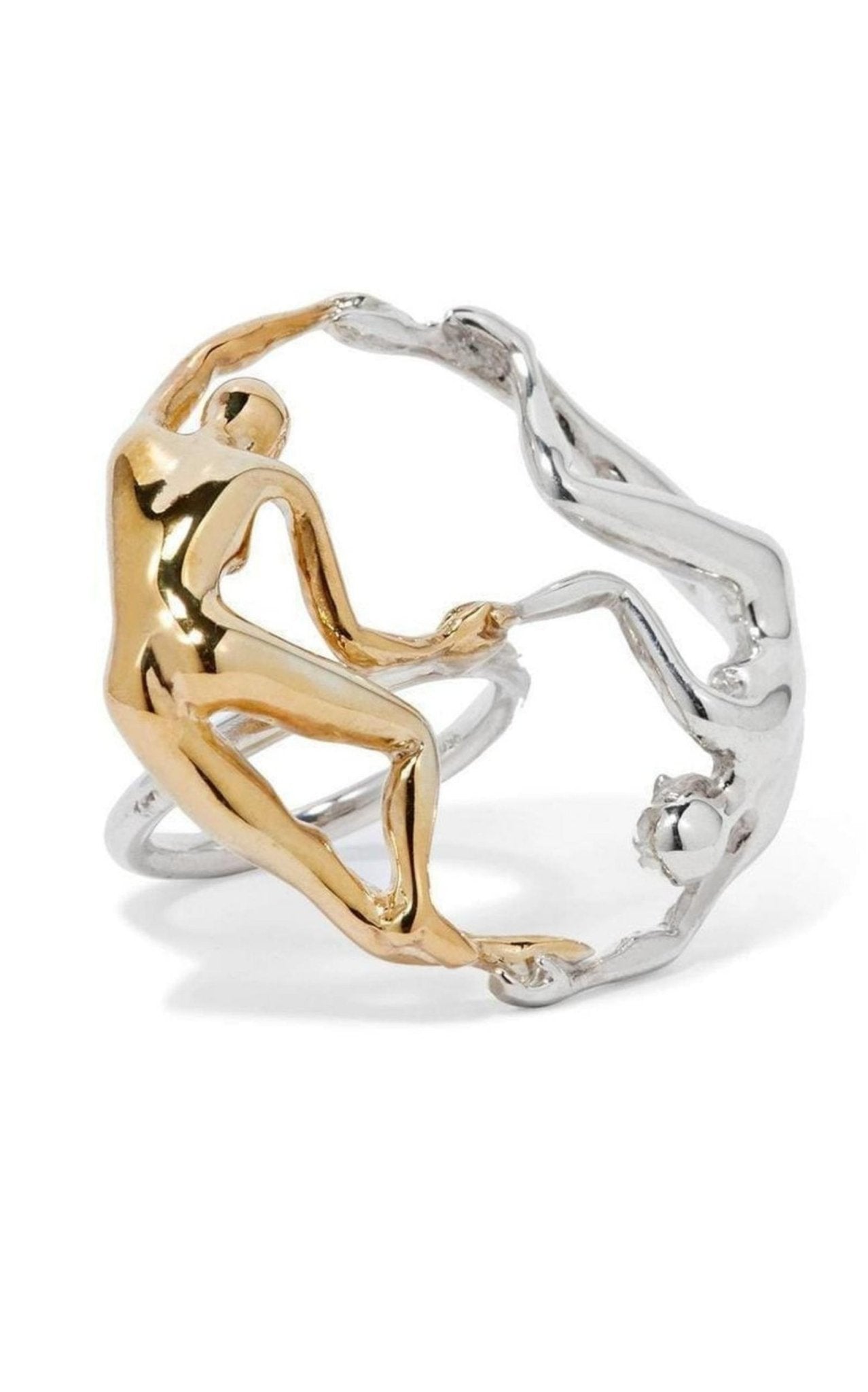 Paola Vilas Dança Sterling Silver and Gold - plated Ring - Runway Catalog