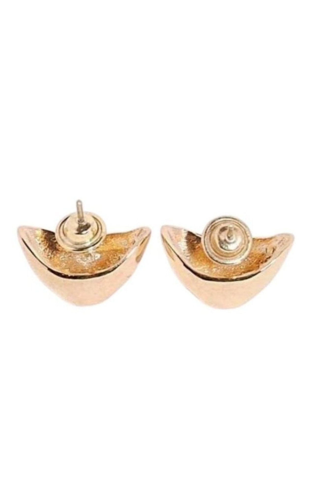 Paola Vilas Gold Rivette Earrings - Runway Catalog
