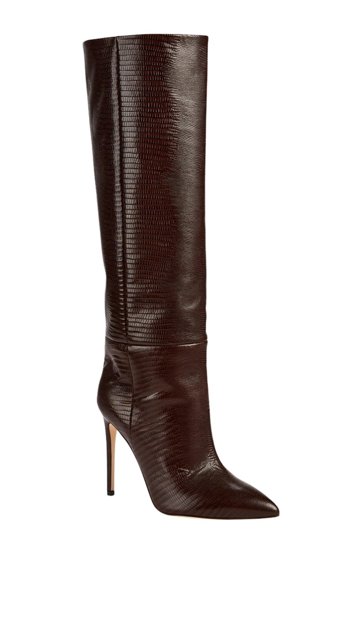 Paris Texas Crocodile - effect Leather Knee - High Boots - Runway Catalog