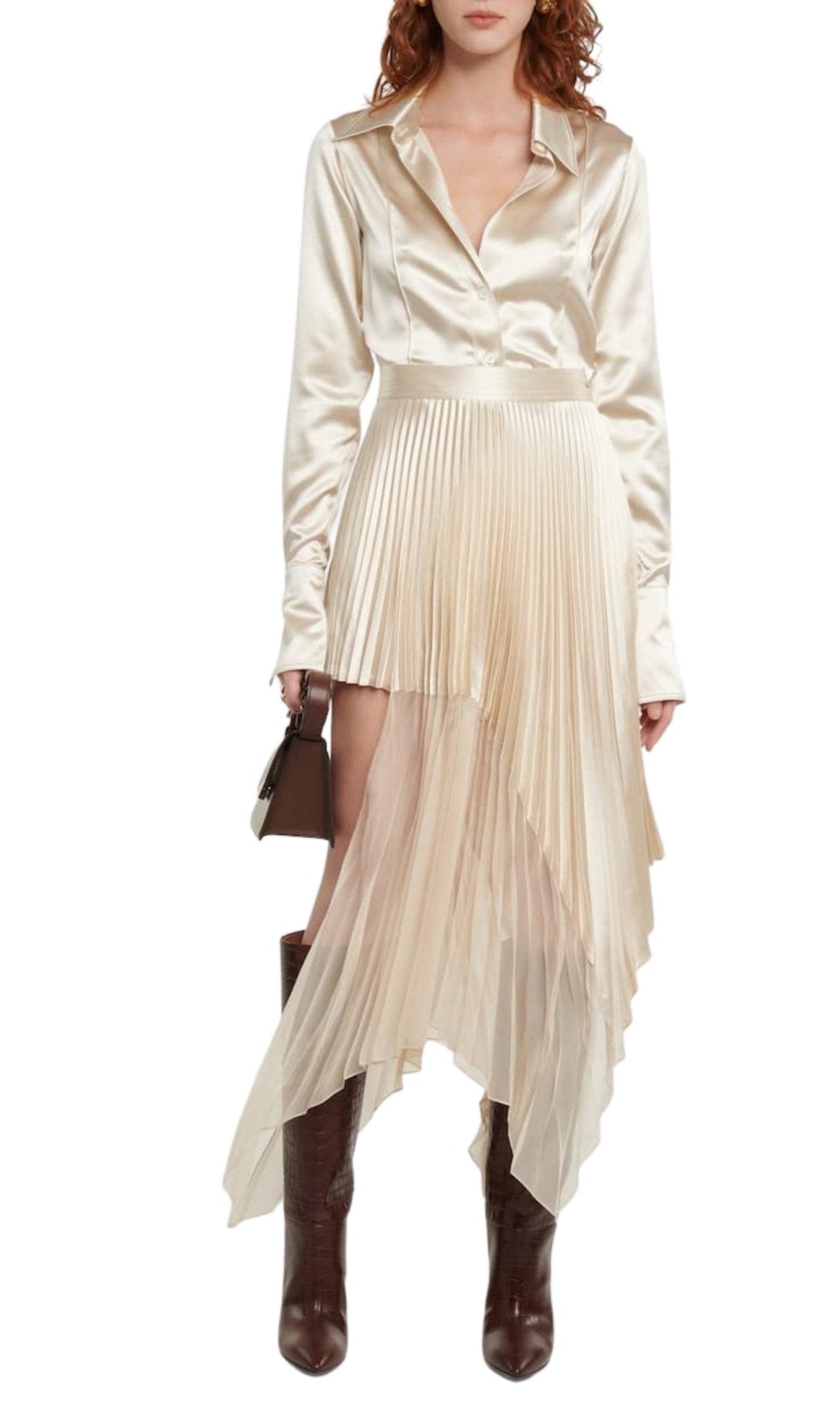 Paris Texas Crocodile - effect Leather Knee - High Boots - Runway Catalog