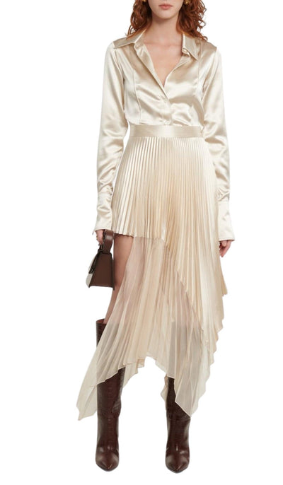 Paris Texas Crocodile - effect Leather Knee - High Boots - Runway Catalog