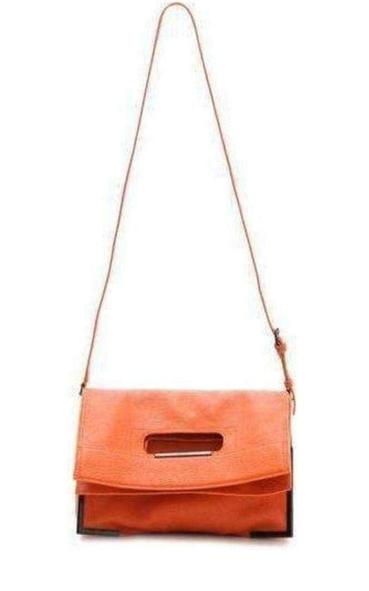 Orange Scoute Foldover Clutch Bag Phillip Lim