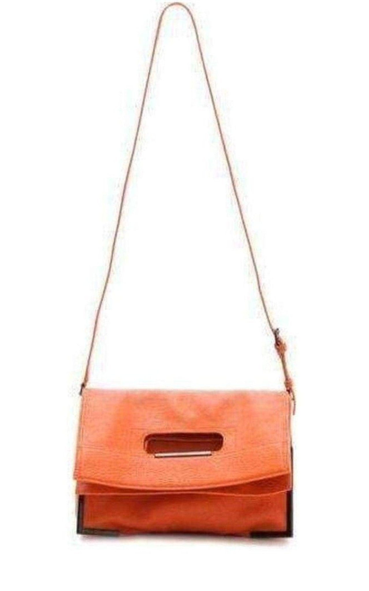 Phillip Lim Orange Scoute Foldover Clutch Bag - Runway Catalog