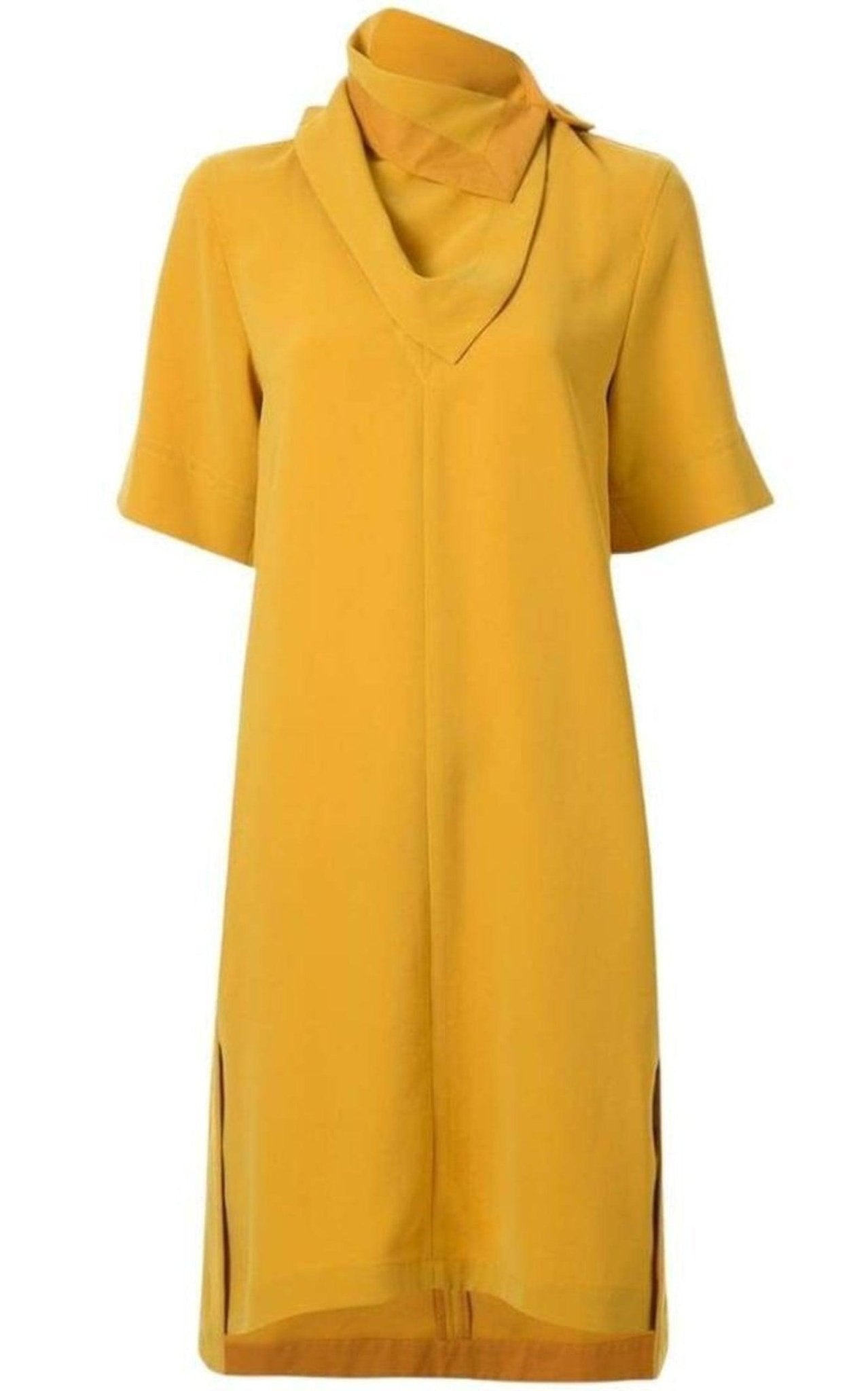 Phillip Lim Scarf Neck Crepe Dress - Runway Catalog