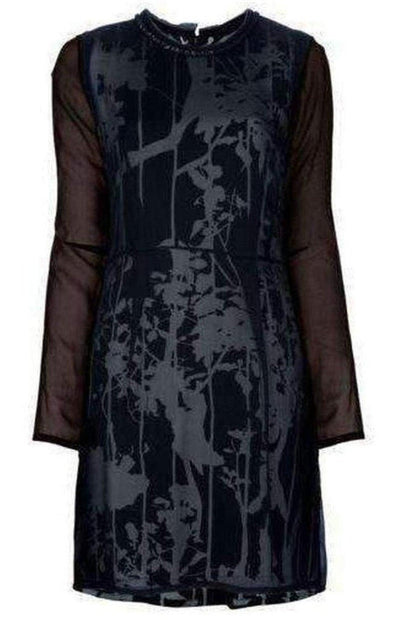 Phillip Lim Silk Foral Black Dress - Runway Catalog