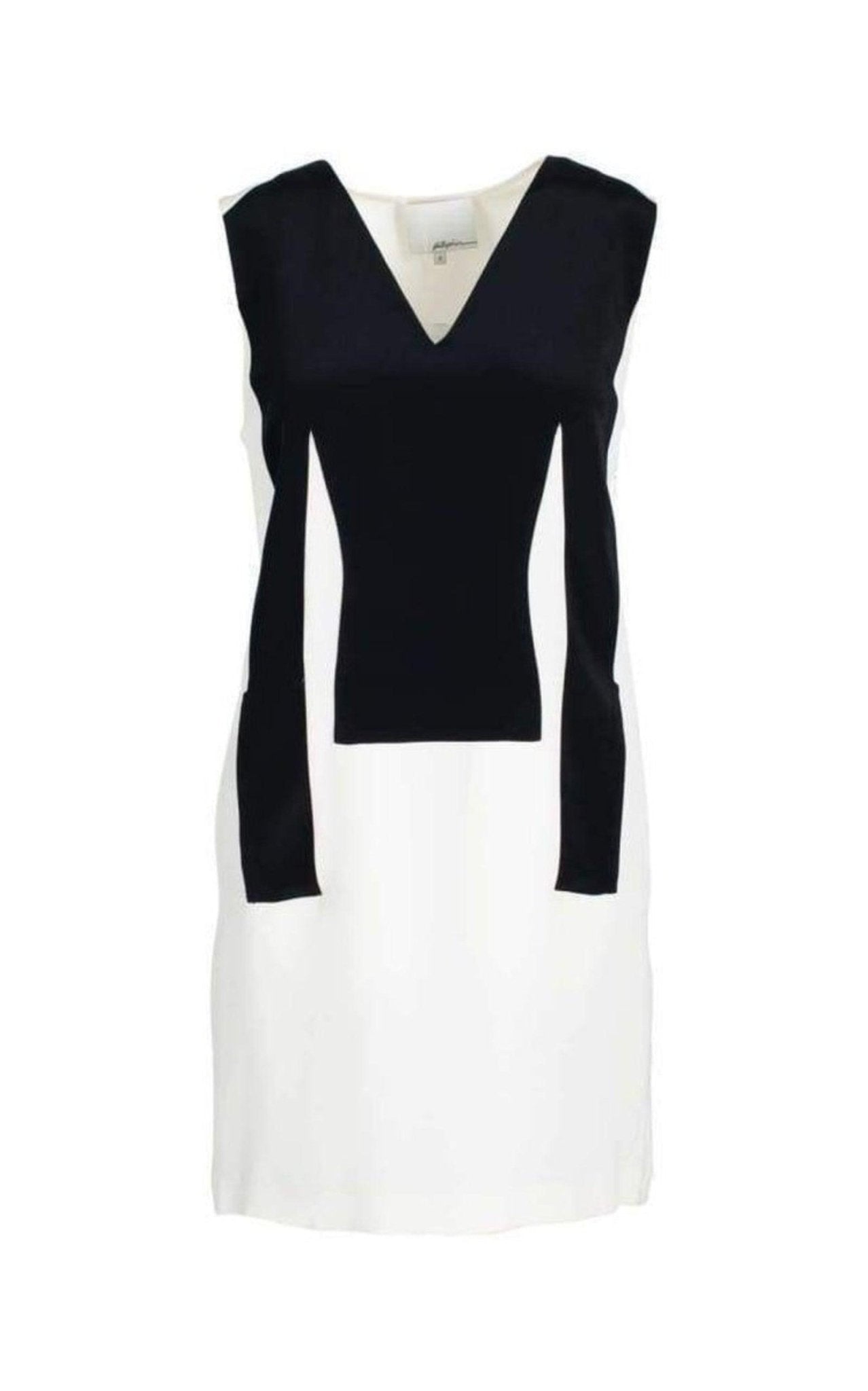 Phillip Lim Silk Sleeveless Black and White Dress - Runway Catalog